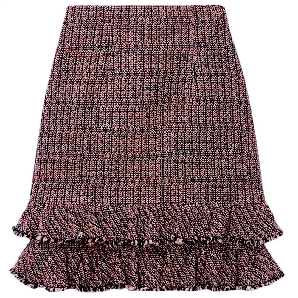 Rebecca Taylor tweed Ruffle Skirt